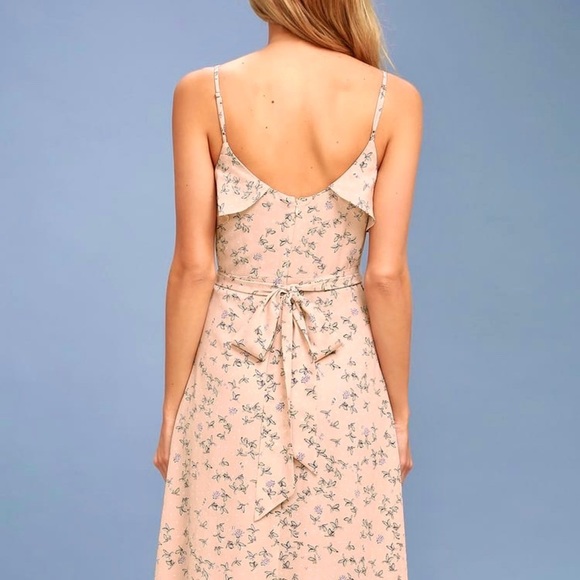 Lulus “Blooming Love” High Low Ruffle Midi Dress - Picture 11 of 15